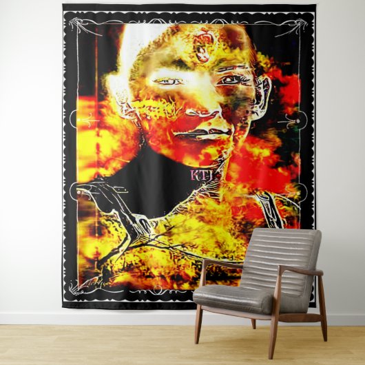 Feuerkerze 01 wandteppich (Beispiel)