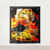 Feuerkerze 01 wandteppich (Vorderseite)