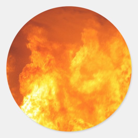 Feuerklammern Runder Aufkleber (Vorderseite)