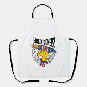 Feuerknaller Patriotische Ente Feuerwerk-Shirt-Des Schürze