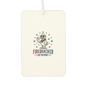Feuerknaller Patriotische Ente Vintage-Shirt-Desig Autolufterfrischer