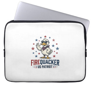 Feuerknaller Patriotische Ente Vintage-Shirt-Desig Laptopschutzhülle