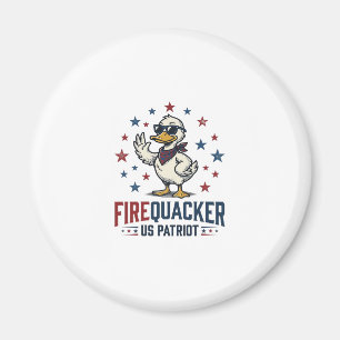 Feuerknaller Patriotische Ente Vintage-Shirt-Desig Magnet