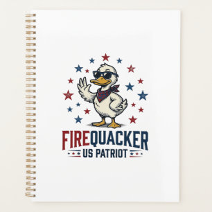 Feuerknaller Patriotische Ente Vintage-Shirt-Desig Planer