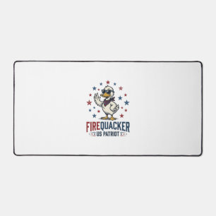 Feuerknaller Patriotische Ente Vintage-Shirt-Desig Schreibtischunterlage