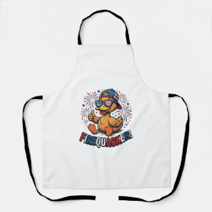 Feuerknaller Patriotische Ente Vintage-Shirt-Desig Schürze