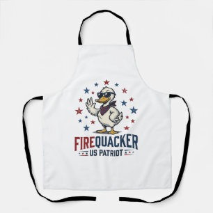 Feuerknaller Patriotische Ente Vintage-Shirt-Desig Schürze