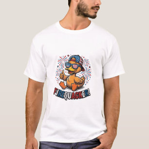 Feuerknaller Patriotische Ente Vintage-Shirt-Desig T-Shirt