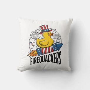 Feuerknaller Patriotische Enten-Feuerwerk-Shirt-De Kissen
