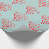 Feuerkorallen Thema Natur Moderne Kunst Geschenkpapier (Ecke)
