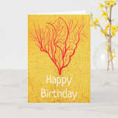 Feuerkorallenumgebung Moderne Kunst Karte (Gelbe Blume)