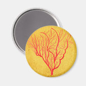 Feuerkorallenumgebung Moderne Kunst Magnet (Vorderseite/Rückseite)