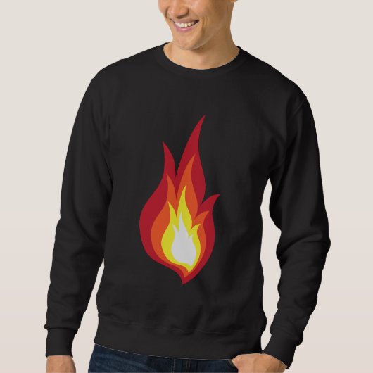 Feuerkostümflamme - sie glüht Feuerwerke Sweatshirt (Vorderseite)