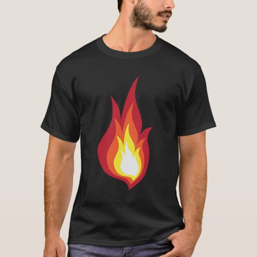 Feuerkostümflamme - sie glüht Feuerwerke T-Shirt (Vorderseite)