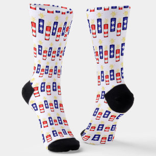 Feuerkracker 4. Juli Feier Socken