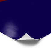 Feuerkrieger-Glossy-Poster Poster (Ecke)