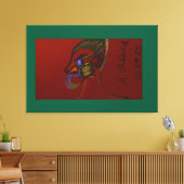 Feuerkrieger leinwanddruck (Insitu (Wohnzimmer))