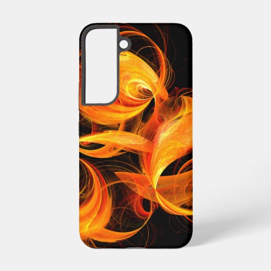 Feuerkugel abstrakte Kunst Samsung Galaxy Hülle (Rückseite)