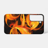 Feuerkugel abstrakte Kunst Samsung Galaxy Hülle (Rückseite (Horizontal))