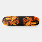 Feuerkugel-abstrakter KunstSkateboard Skateboard (Horizontal)