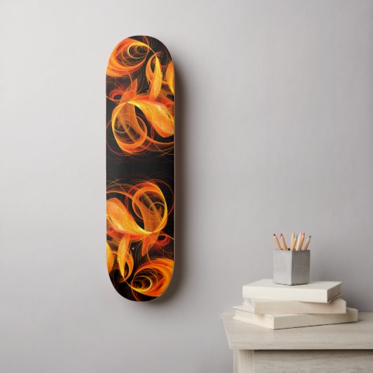 Feuerkugel-abstrakter KunstSkateboard Skateboard (Wandkunst)