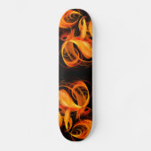 Feuerkugel-abstrakter KunstSkateboard Skateboard (Vorderseite)