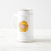 Feuerkugel die Kammer Bierglas (Vorderseite Links)