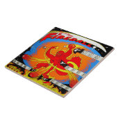 Feuerkugel-Flipperautomat Fliese (Seite)