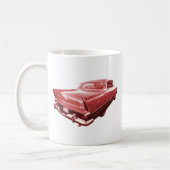 Feuerkugelwut Plymouth-Schwanzflossen 1956 Kaffeetasse (Links)