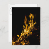 Feuerkunst Postkarte (Vorne/Hinten)