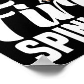 Feuerkünstler-Feuerwehrspinner Poster (Ecke)