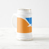 Feuerland Bierglas (Vorderseite Links)
