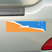 Feuerland-Flagge. Patagonia, Argentinien Autoaufkleber (Auf Auto)