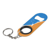 Feuerland Mini Flaschenöffner (Vorderseite Schrägansicht)