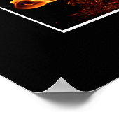 Feuerleidenschaft Motivierend Foto-Poster Poster (Ecke)