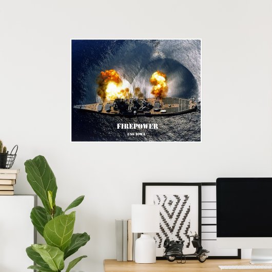 Feuerleistung Poster (Heimbüro)