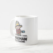 Feuerlerner. Künftiger Feuerwehrmann Kaffeetasse (Vorderseite Links)