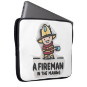 Feuerlerner. Künftiger Feuerwehrmann Laptopschutzhülle (Vorne Rechts)