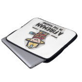 Feuerlerner. Künftiger Feuerwehrmann Laptopschutzhülle (Vorne Knopf)