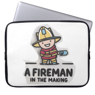 Feuerlerner. Künftiger Feuerwehrmann Laptopschutzhülle