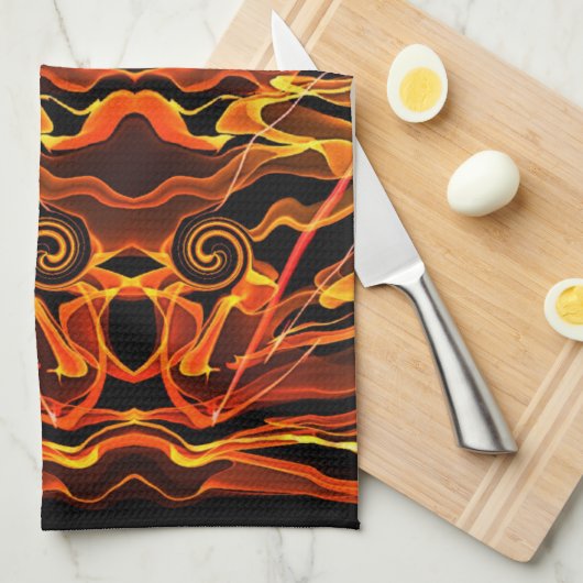 Feuerlicht Geschirrtuch (Viertel Falte)