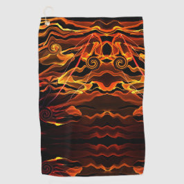 Feuerlicht Golfhandtuch