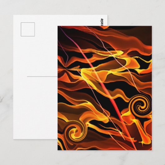 Feuerlicht Postkarte (Vorne/Hinten)