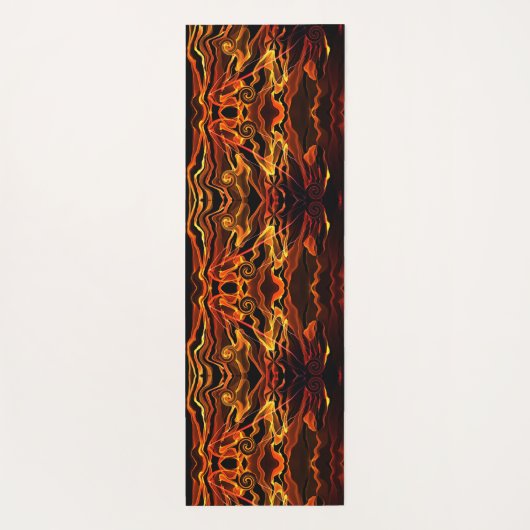 Feuerlicht Yogamatte (Rückseite)