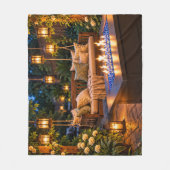 Feuerlichtgarten Fleecedecke (Vorderseite)