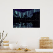 Feuerlichtreflektion Poster (Küche)