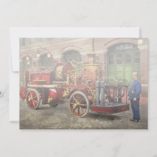 Feuerlkw - Ein Elektropumpenwagen 1907 Einladung