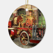 Feuerlkw - Ein Elektropumpenwagen 1907 Keramik Ornament (Links)