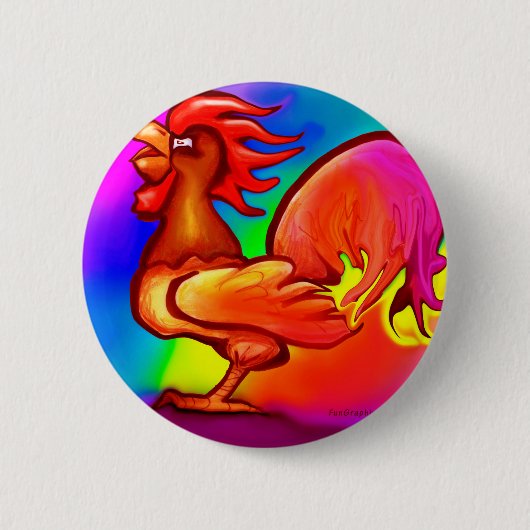 Feuerlöschanlage Button (Vorderseite)