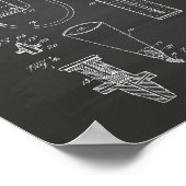 Feuerlöscher 1930 Patent Art - Kopfbrett Poster (Ecke)